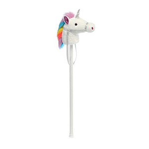 37" UNICORN - WHITE STICK HORSE