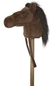 37" Dark Brown Giddy Up Pony Stick Horse