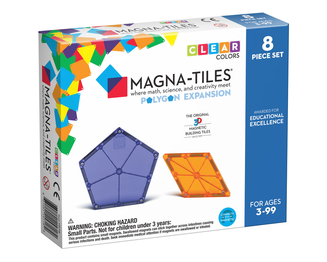 Magna-Tiles Polygon 8pc Expansion Set