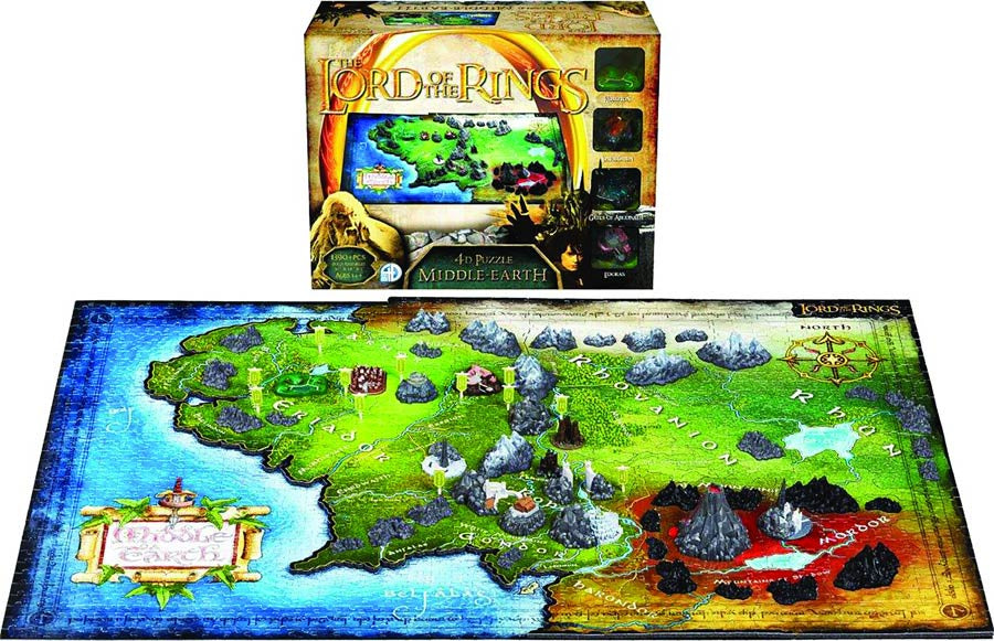 4D Cityscape Lord Of The Rings Middle-Earth Puzzle