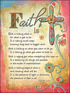 Faith Is Encouragement and Support Card #17512