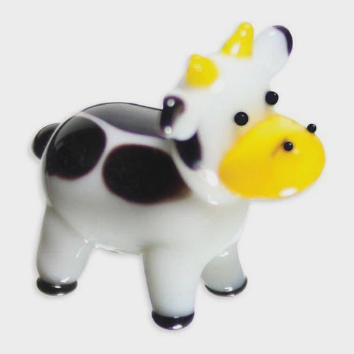 MooMoo the Cow Looking Glass Figurine