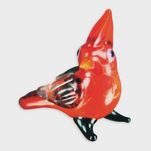 Red The Cardinal Looking Glass Miniature Figurine