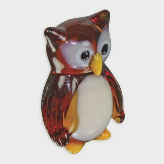 Horatio The Horned Owl Looking Glass Miniature Figurine
