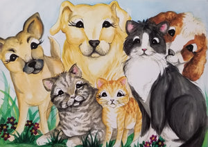 Dogs & Cats Card #C163