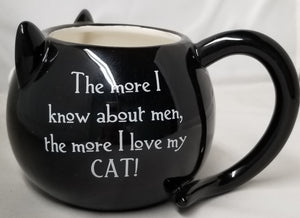 Mugimals Cat Mug- "The More I know About Men"