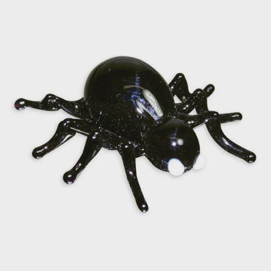 Venom The Black Widow Spider Looking Glass Miniature Figurine