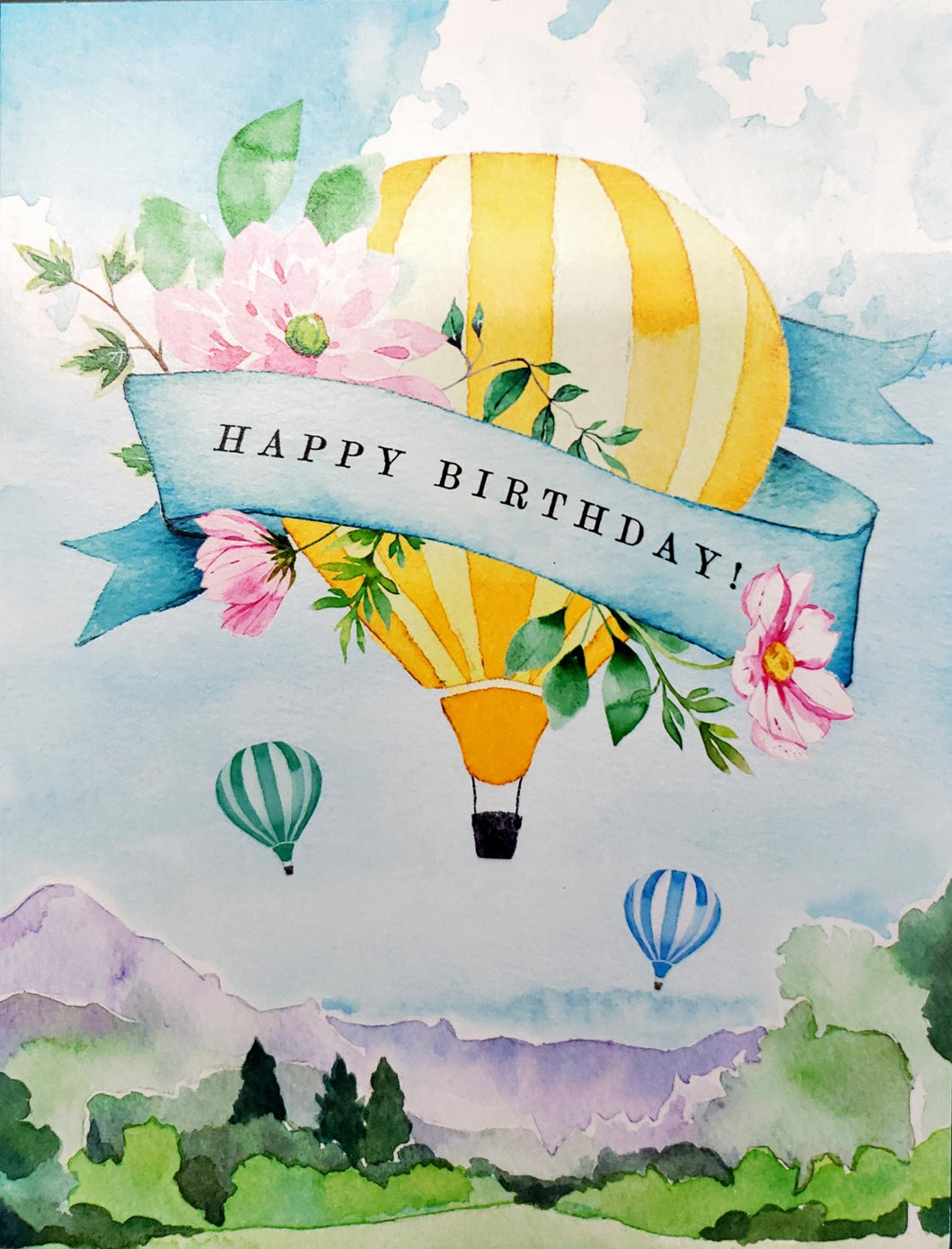 Notions Card: Birthday:Blue Skies and Sunshine