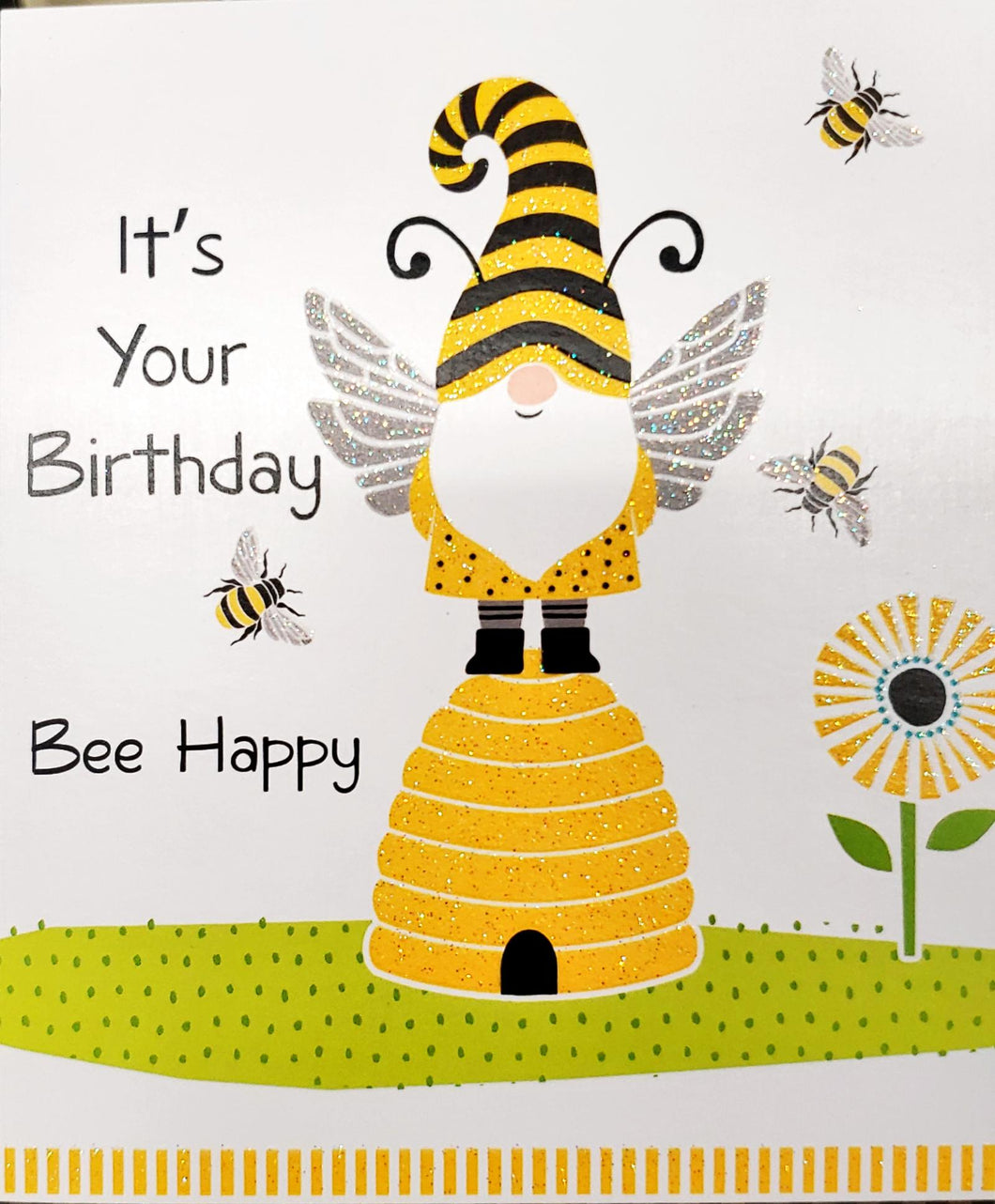Notions Card: Birthday, Bee Happy