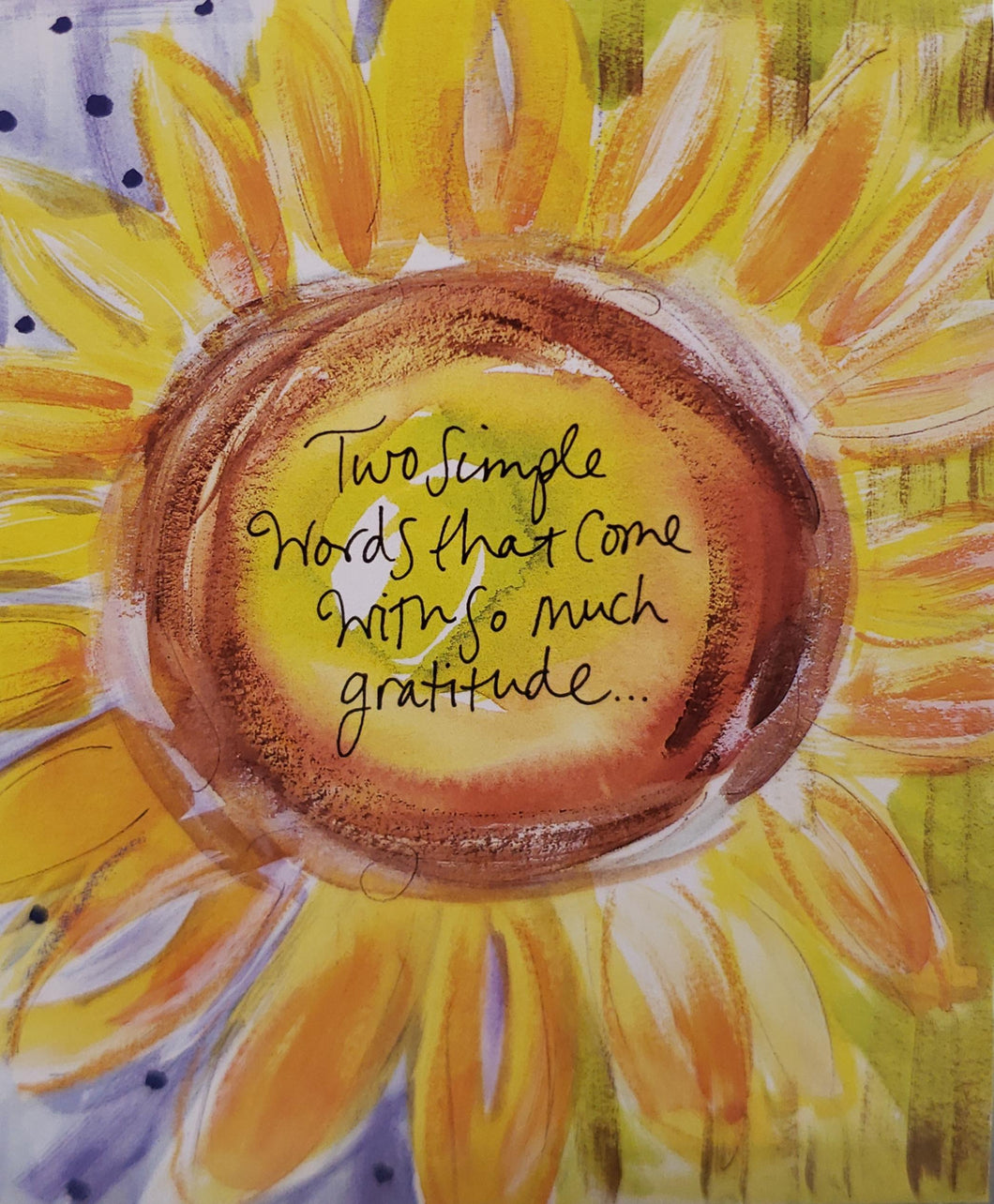 Notions: Thank You Card: Two Simple Words