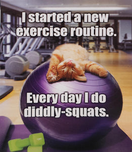 Notions: Birthday Card: Exercise Routine