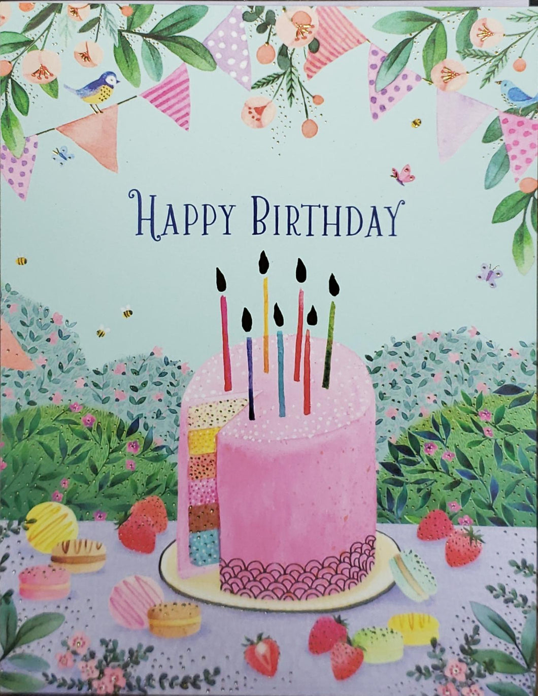 Happy Birthday Cake Birthday Card