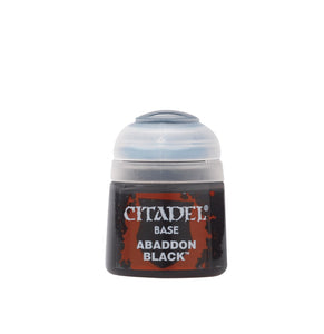 CITADEL COLOR  BASE: ABADDON BLACK 12ml, #21-25