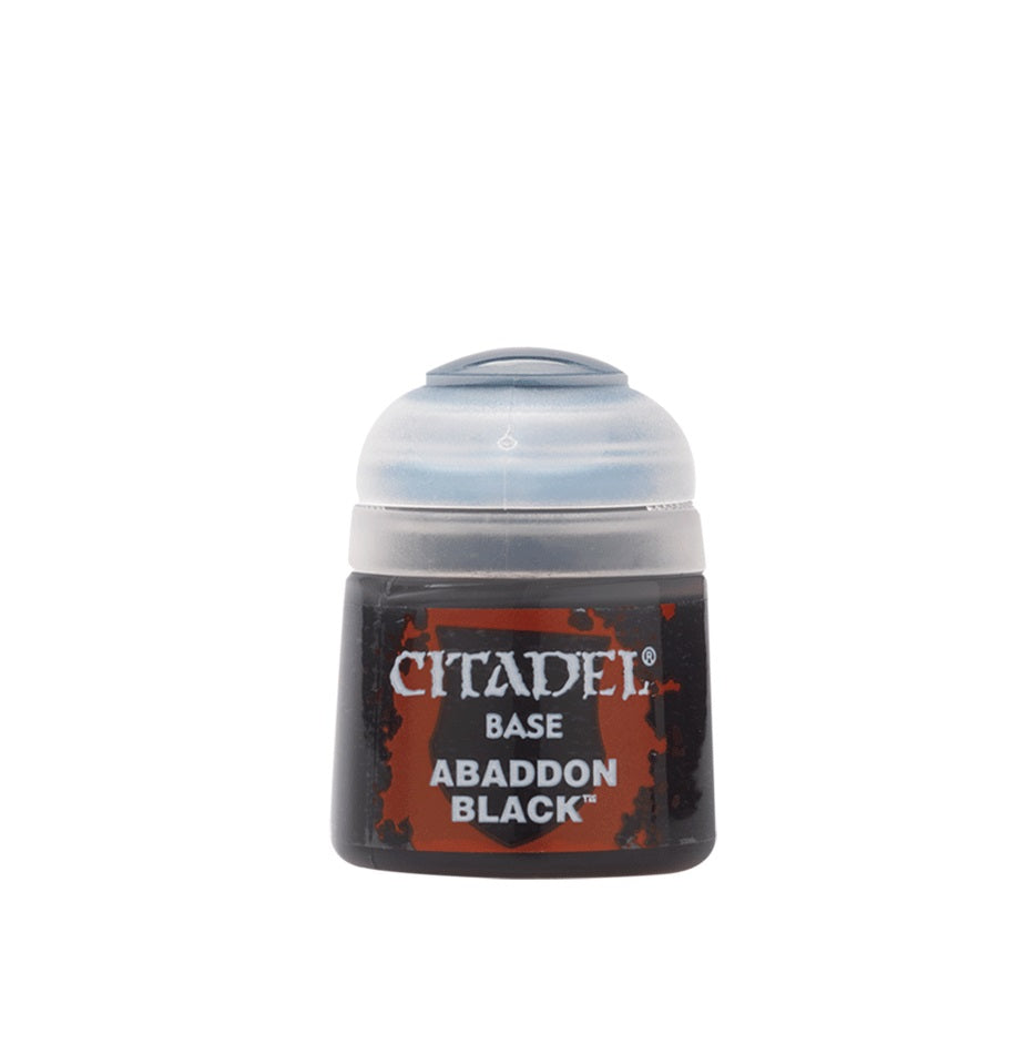 CITADEL COLOR  BASE: ABADDON BLACK 12ml, #21-25