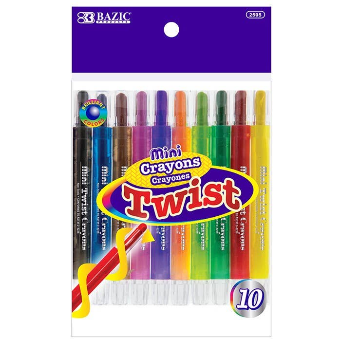 12 Mini Twist Crayons