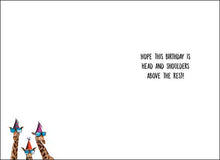 Load image into Gallery viewer, Stay Cool Giraffes Birthday Card #32170