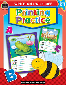 Teacher Created Resources Printing Practice Write On Wipe Off Book