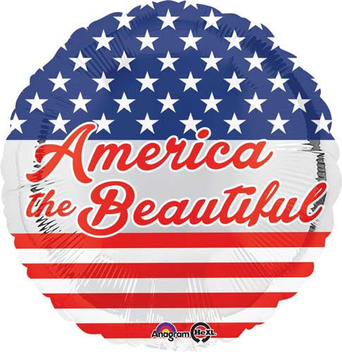 America The Beautiful Foil Balloon