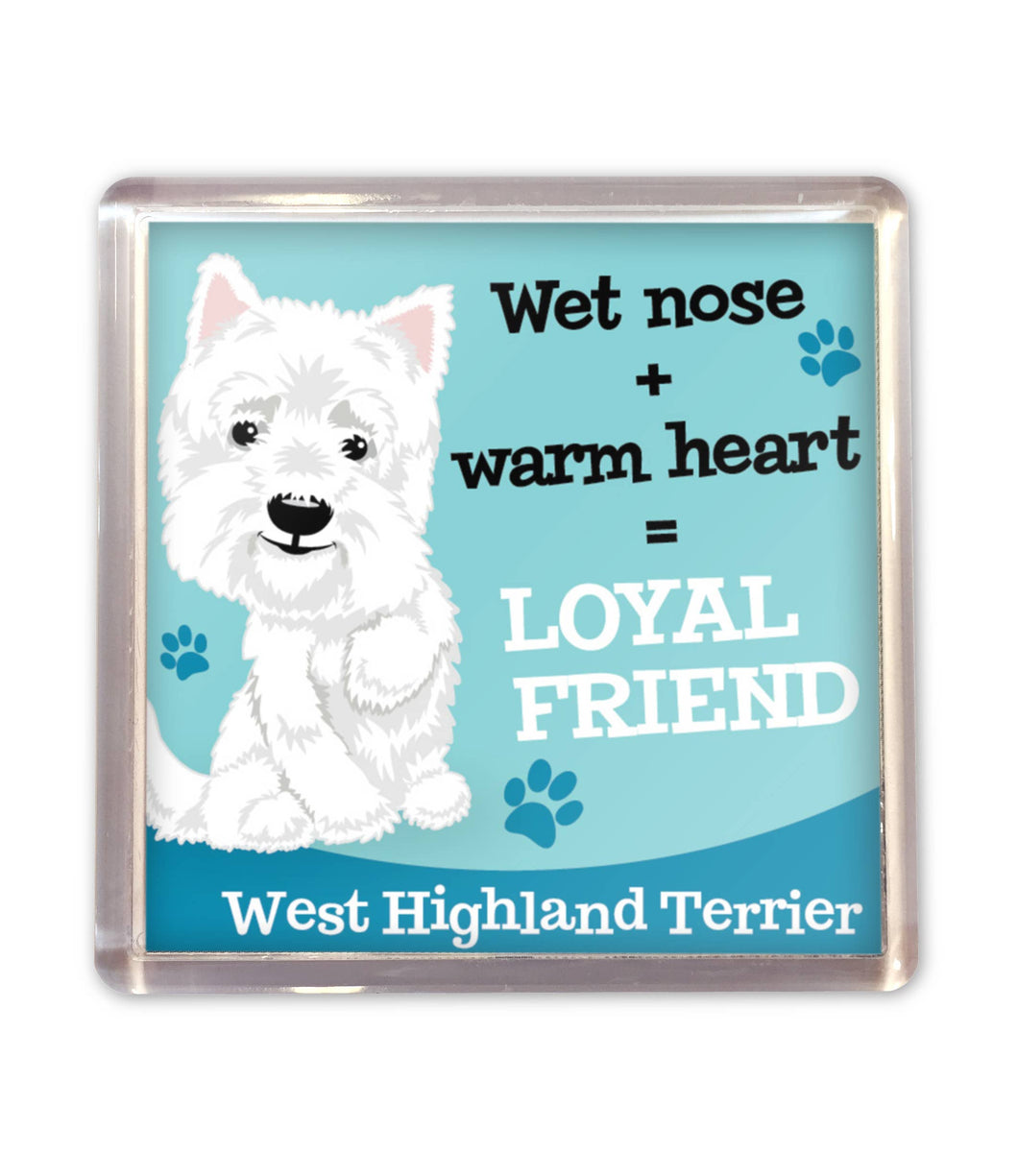 History & Heraldry - Wags Whiskers Magnet - West Highland Terrier