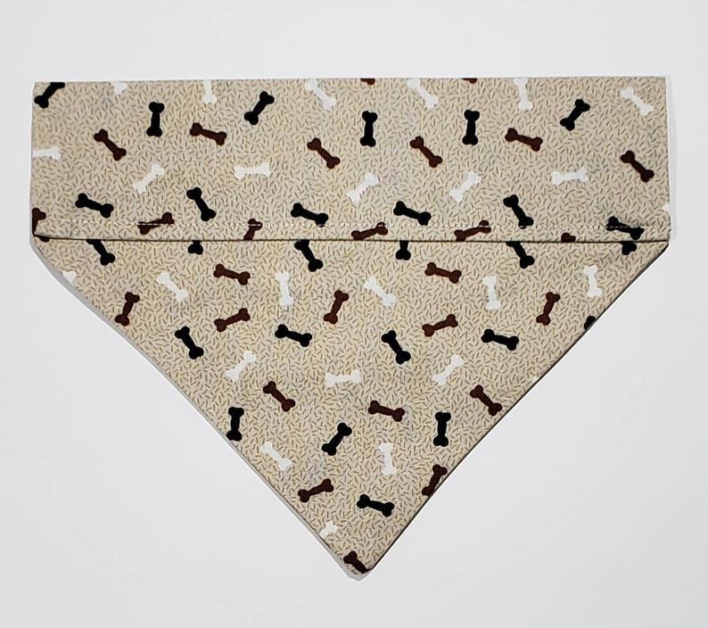 The Snazzy Pooch - Bones Bones Bones 2 Bandana- Large