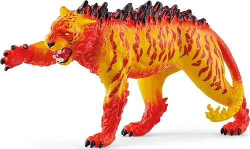 Schleich Lava Tiger Toy Figure
