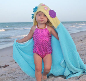 Yikes Twins - Mermaid Hooded Towel