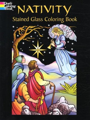 Nativity Stained Glass Coloring Book