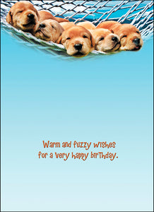 Warm and Fuzzy Wishes Birthday Card #48840