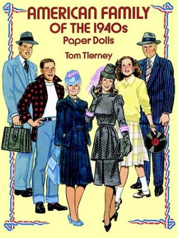 American Family of the 1940's Paper Dolls