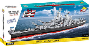 COBI Toys Historical Collection World War II Iowa-Class Battleship, 4-in-1 Executive Edition Model, 2685 pieces