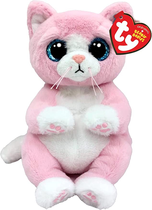 TY Lillibelle the Pink Cat Beanie Bellies