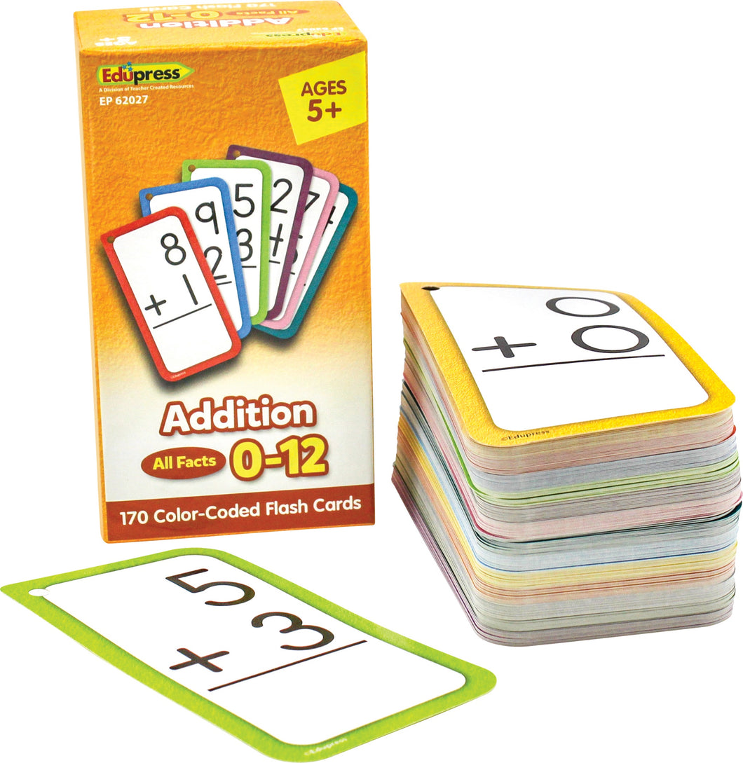 Teacher Created Resources Addition Flash Cards Set ALL Facts 0-12