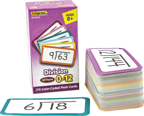 Teacher Created Resources Division Flash Cards Set ALL Facts 0-12