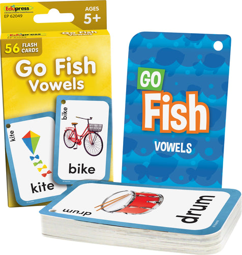 Teacher Created Go Fish Vowels Flash Cards