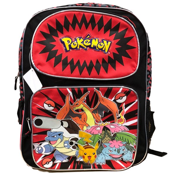 charizard school mini small backpack POKEMON 16" RED/BLACK Charizard BACKPACK – Funtime Toys and Gifts
