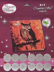 Crystal Art Card Autumn Owl