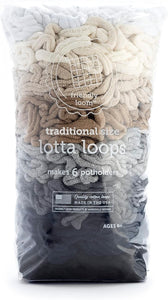 Harrisville Traditional Loops Refill for Deluxe Potholder Loom- Neutrals Lotta Loops