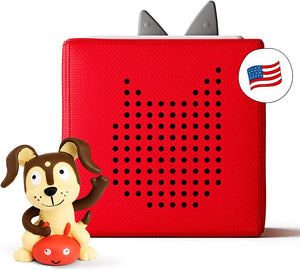 Toniebox Audio Player Starter Set with Playtime Puppy  Huggable Little Box - Red