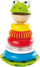 Load image into Gallery viewer, Hape Mr Frog Stacking Rings Activitiy Toy