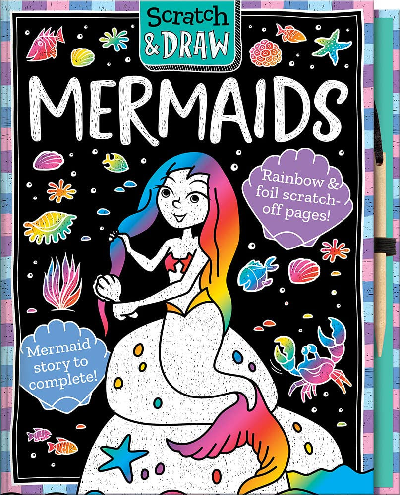 Scratch & Draw Mermaids Book