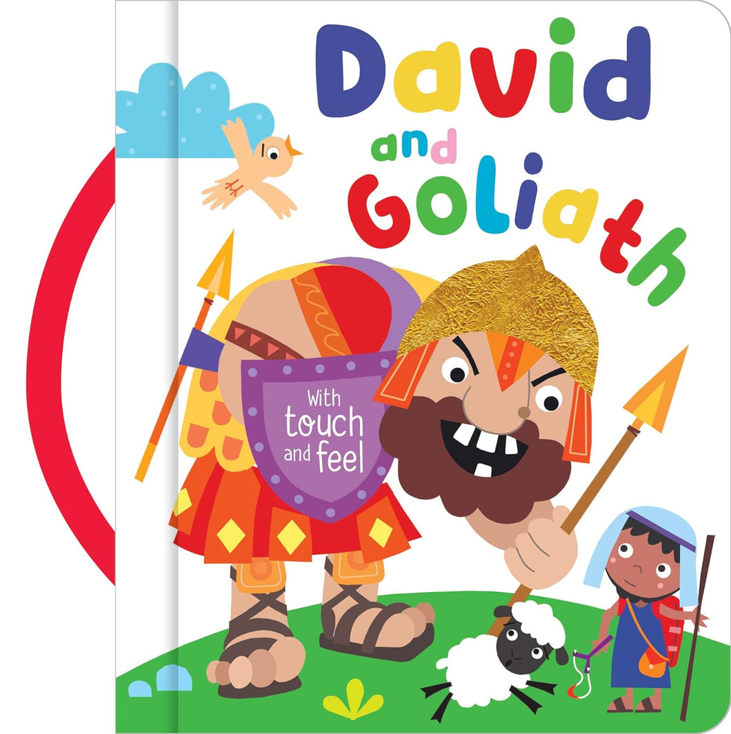 David and Goliath with Touch and Feel Board Book