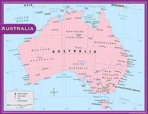 Australia Map Chart