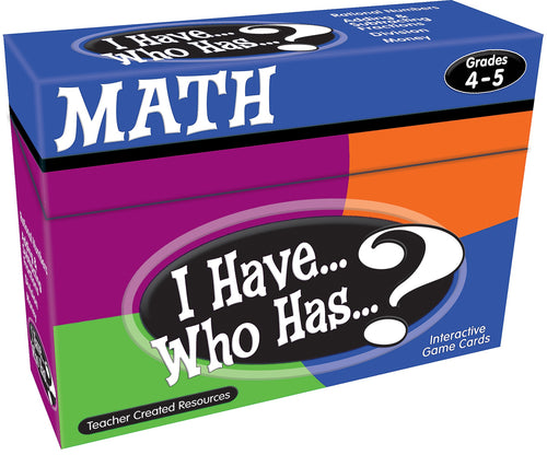 I Have, Who Has Math Game Grade 4-5