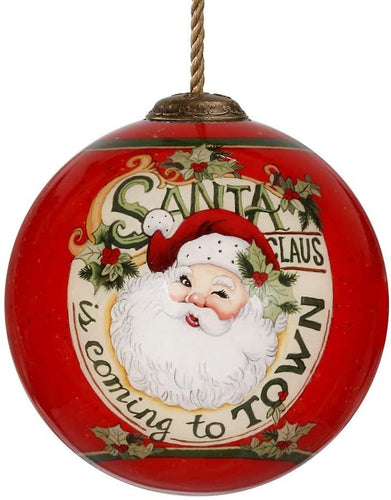 Santa Claus is Coming to Town Christmas Ornament