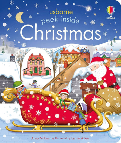 Usborne Peek Inside Christmas Board Book
