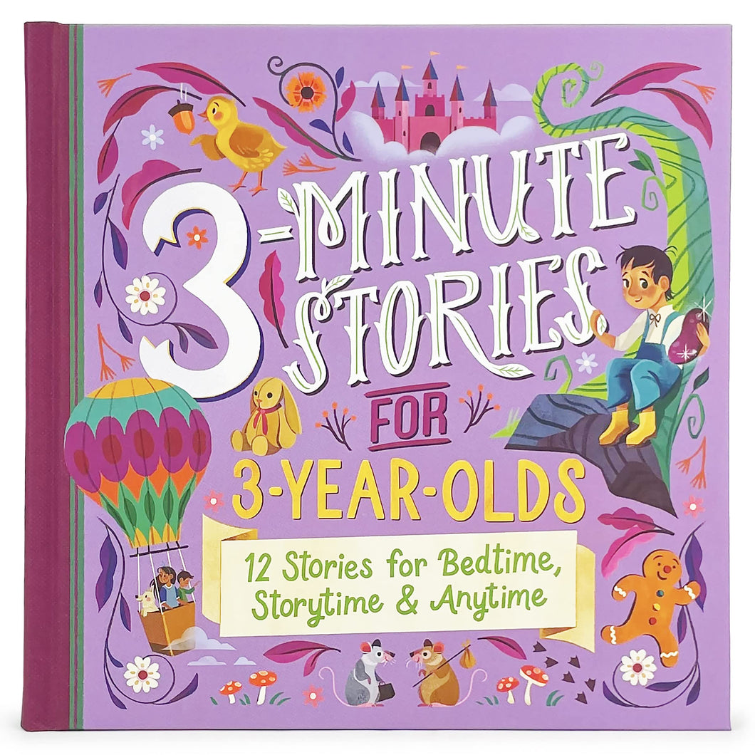 3-Minute Stories for 3-Year-Olds Read-Aloud Treasury Hardcover