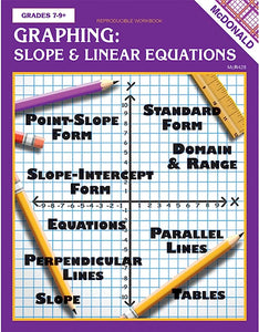 Graphing: Slope & Linear Equations Reproducible Workbook