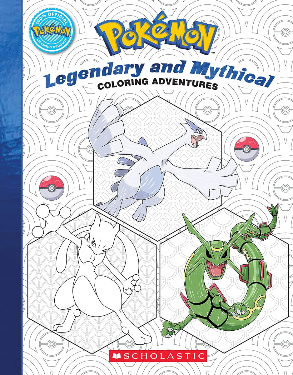 Pokemon Legendary and Mythical Coloring Adventures Book