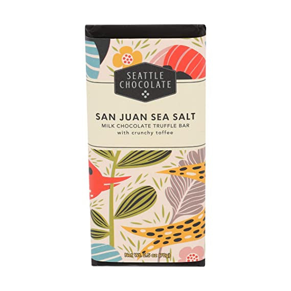 Seattle Chocolate San Juan Sea Salt Bar, 2.5oz