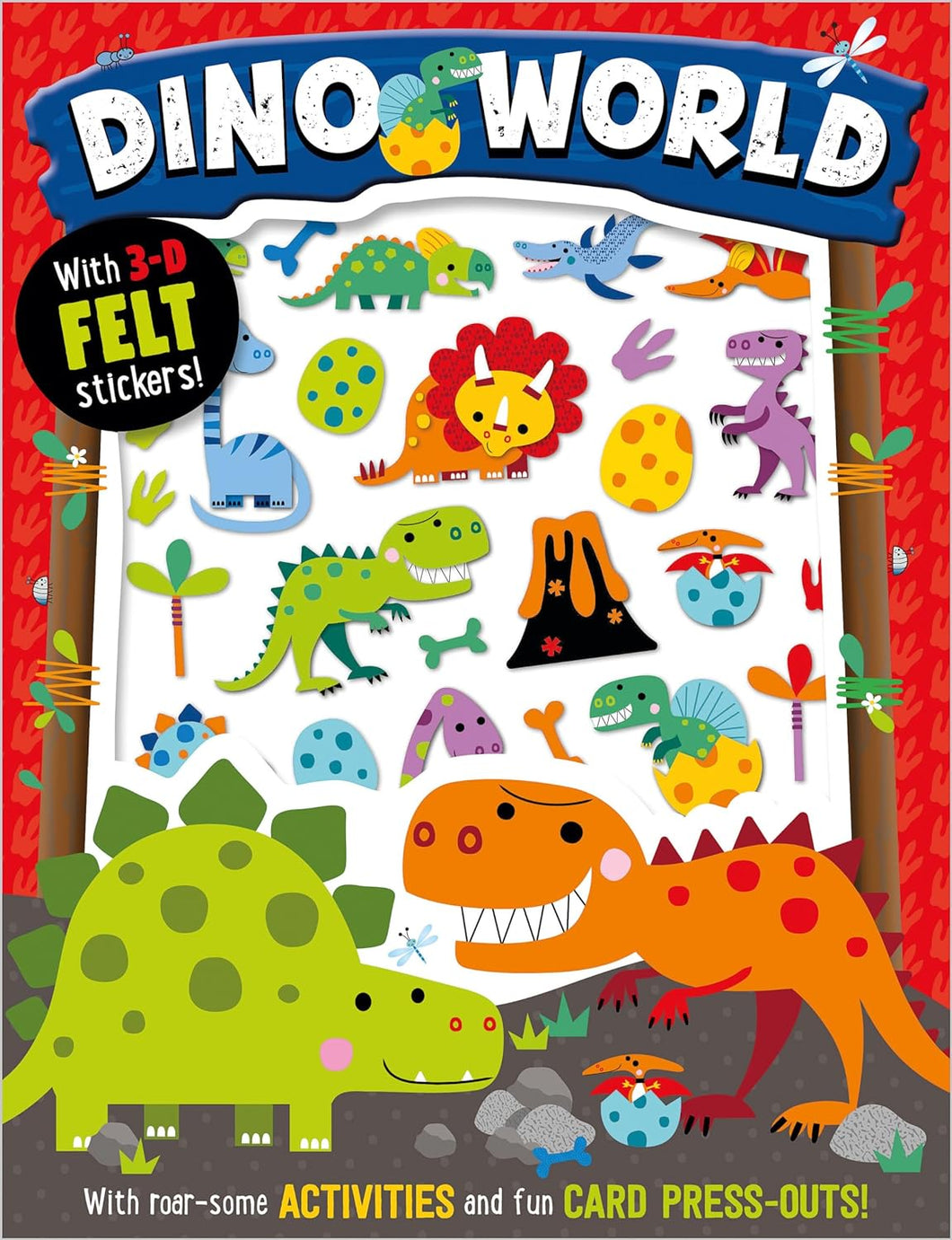 Dino World Felt Sticker Book